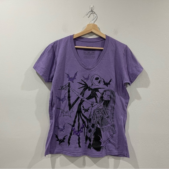 Jack and Sally “The Nightmare Before Christmas” Women’s Shirt Sz XL Disney Store - Picture 1 of 6